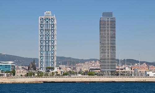  dormir hôtels grand luxe côte barcelone réserver appartement 5 étoiles hotel arts port olympique 