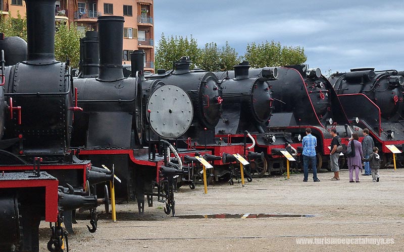 guia museo ferrocarril catalunya Vilanova Geltru trenes epoca