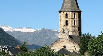  monumental churches nearby aigues tortes lake sant maurici national park church salardu 