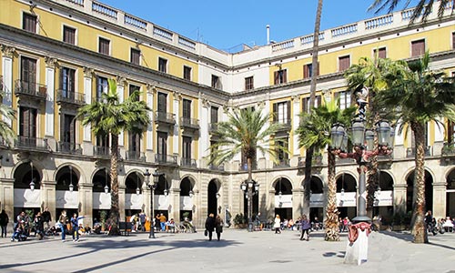  which famous squares barcelona information square reial 