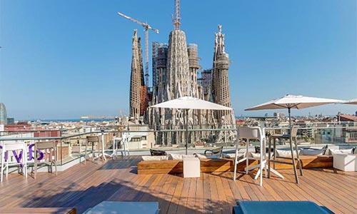  hôtels bénéficient vue exclusive principaux monuments barcelona informations hotel sercotel rosello 