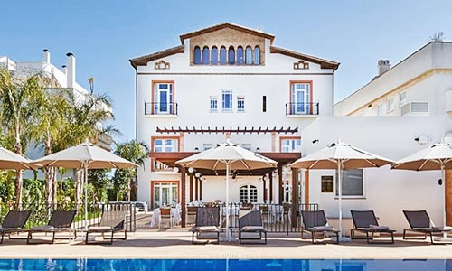  guide hotels bord plage estanyol sejourner hôtel casa vilella sitges vue mer