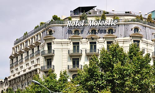  dormir hotels de luxe passeig gracia barcelone reserver suite hôtel majestic barcelona 