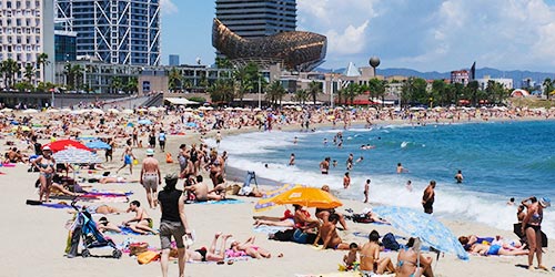 llista platges ciutat comtal visita platja somorrostro barcelona 