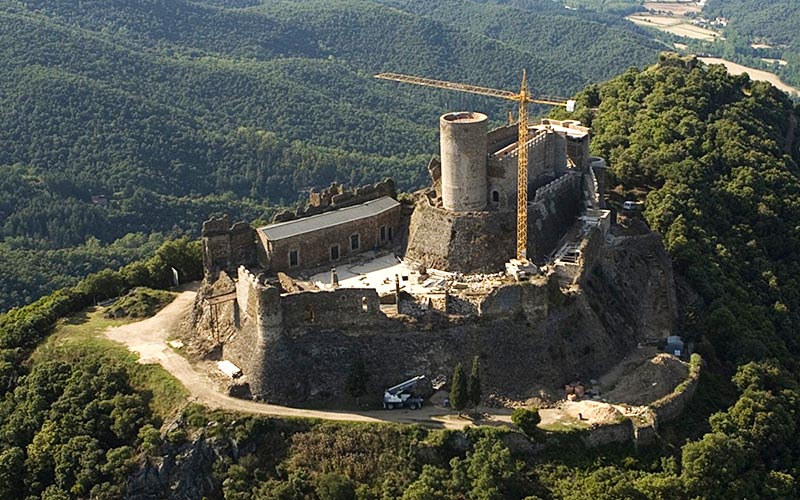 informacio turistica castell montsoriu fortalesa medieval arbucies