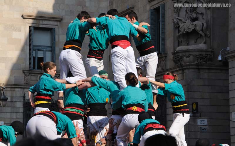  torres humanes catalunya festes barcelona plaça sant jaume 