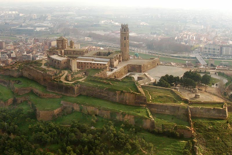  visita castillo Lerida vista aerea Turo Seu Vella Lleida 