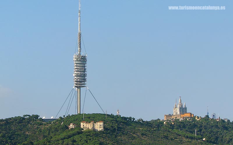 view top mount collserola television tower tibidabo visit 