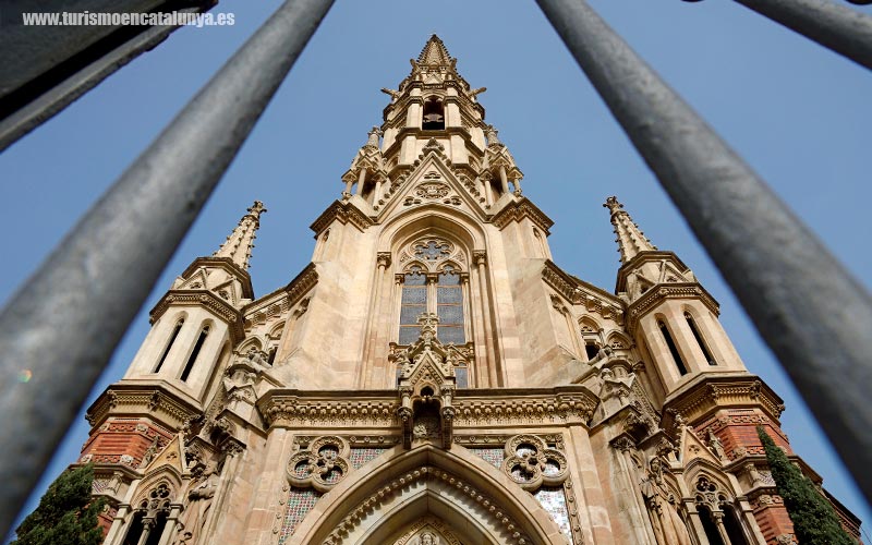 guia esglesia neogotica san francisc sales antic convent saleses barcelona