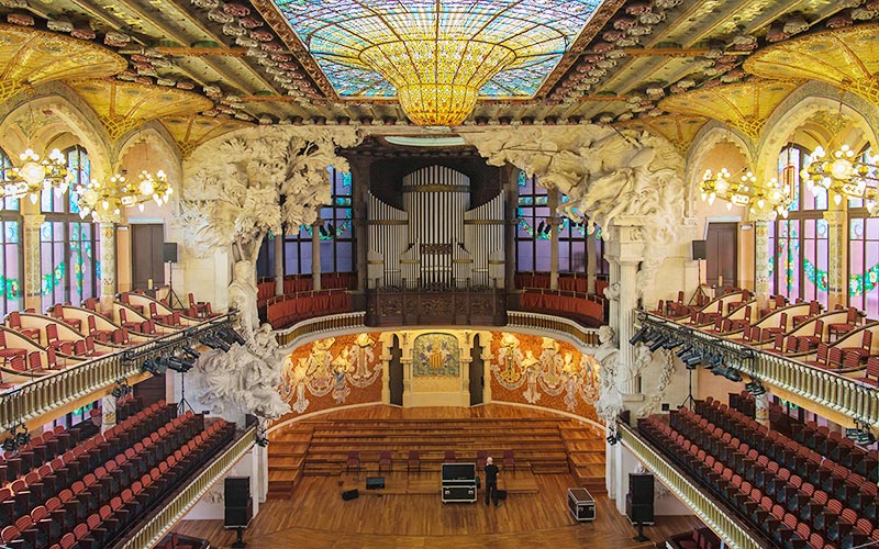 information tourism palau musica catalana barcelona modernist concert hall