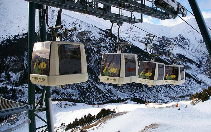 guia turismo estacion deportes invierno valle nuria pistas esqui telecabina 