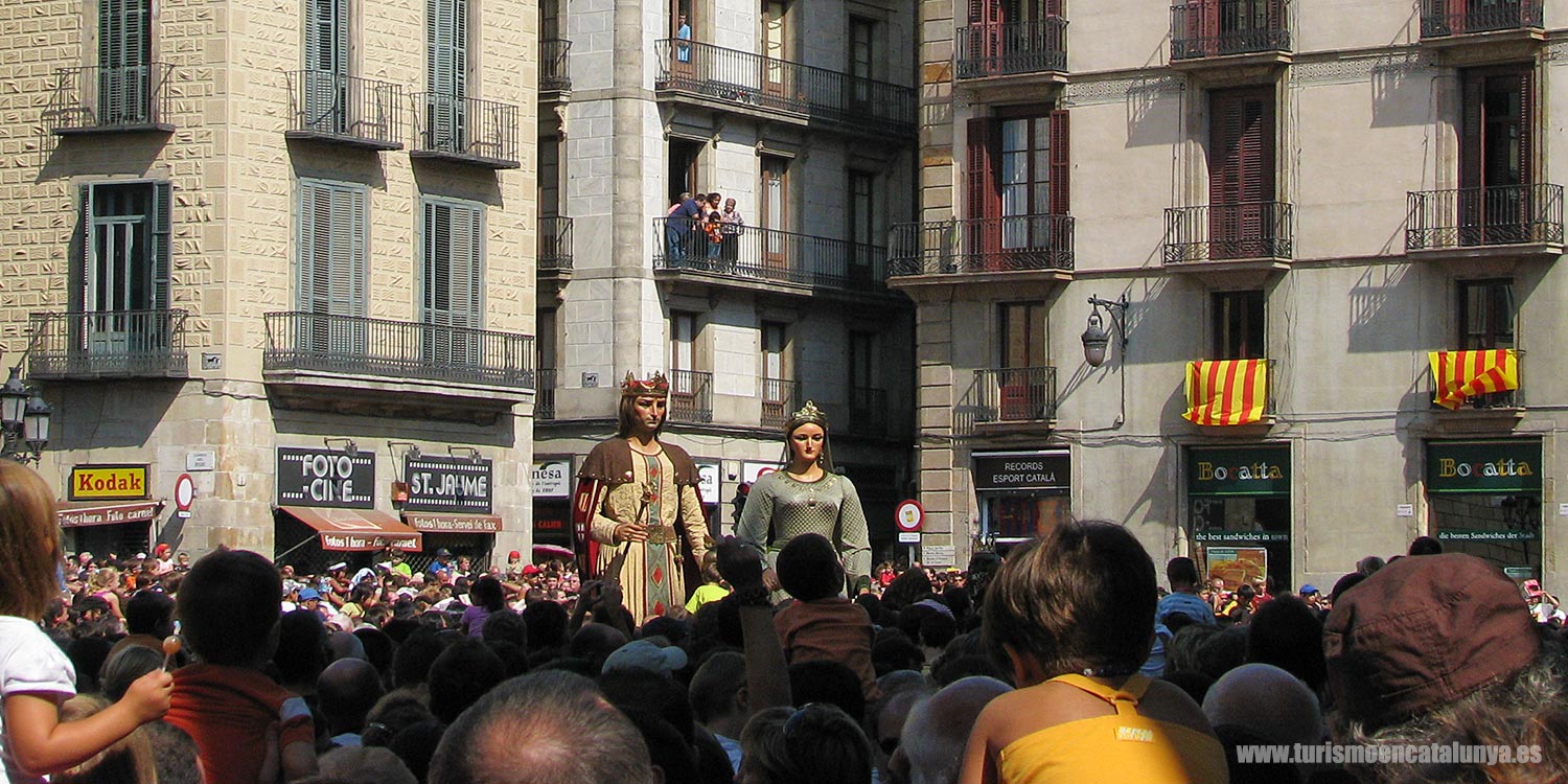 informacio turistica festa merce ciutat barcelona celebracio gegants comtes